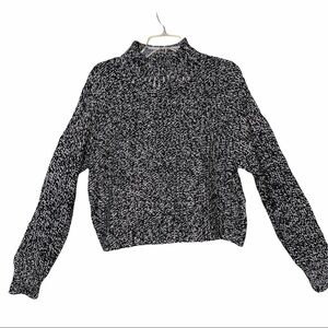 John + Jenn Wool Blend Chunky Mock Sweater